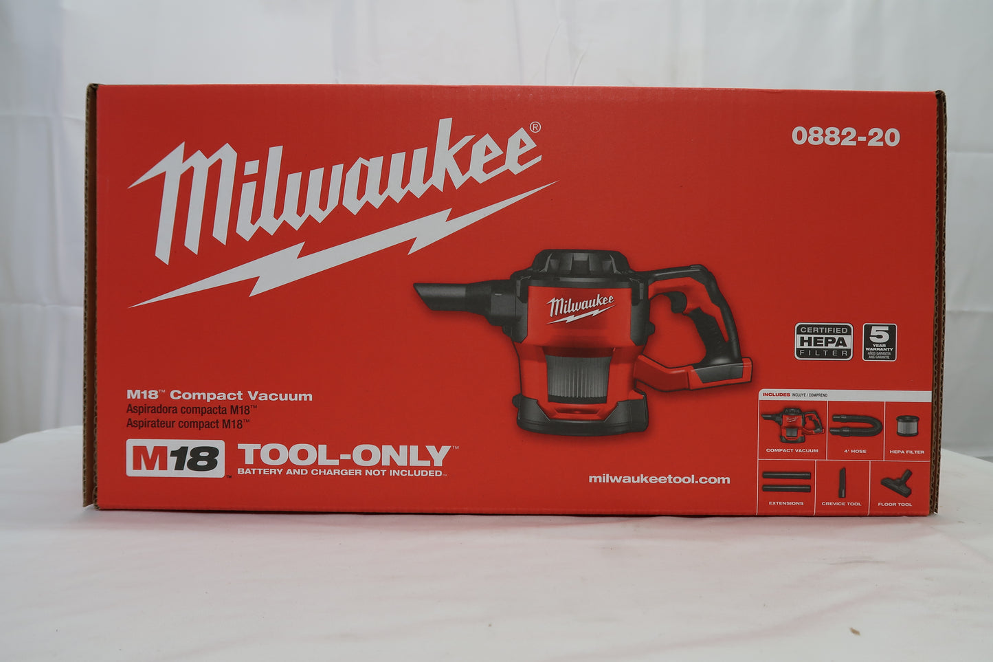 Milwaukee 0882-20 M18 Compact Vacuum