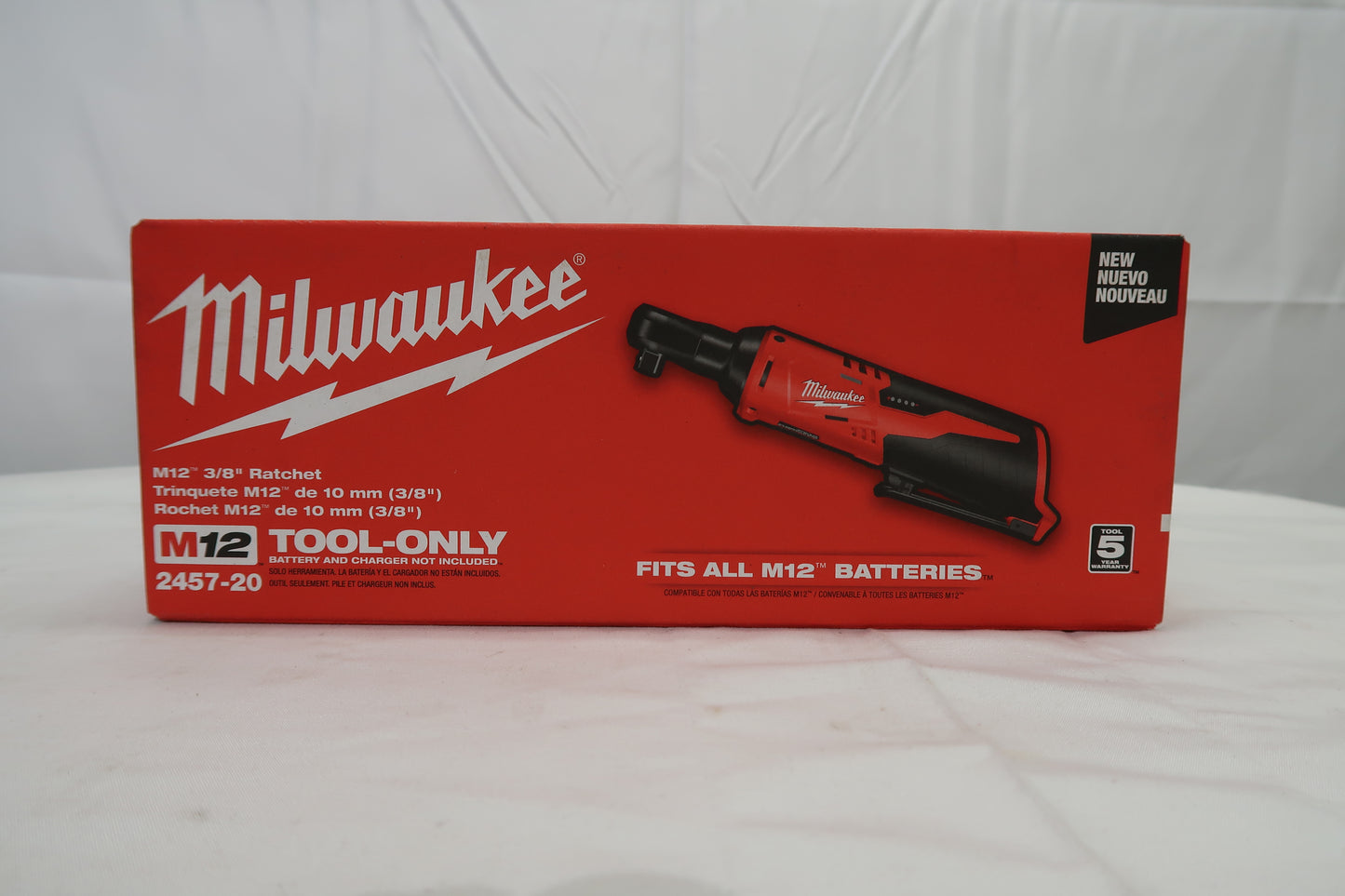 Milwaukee M12 2457-20 3/8" Sub-Compact Ratchet