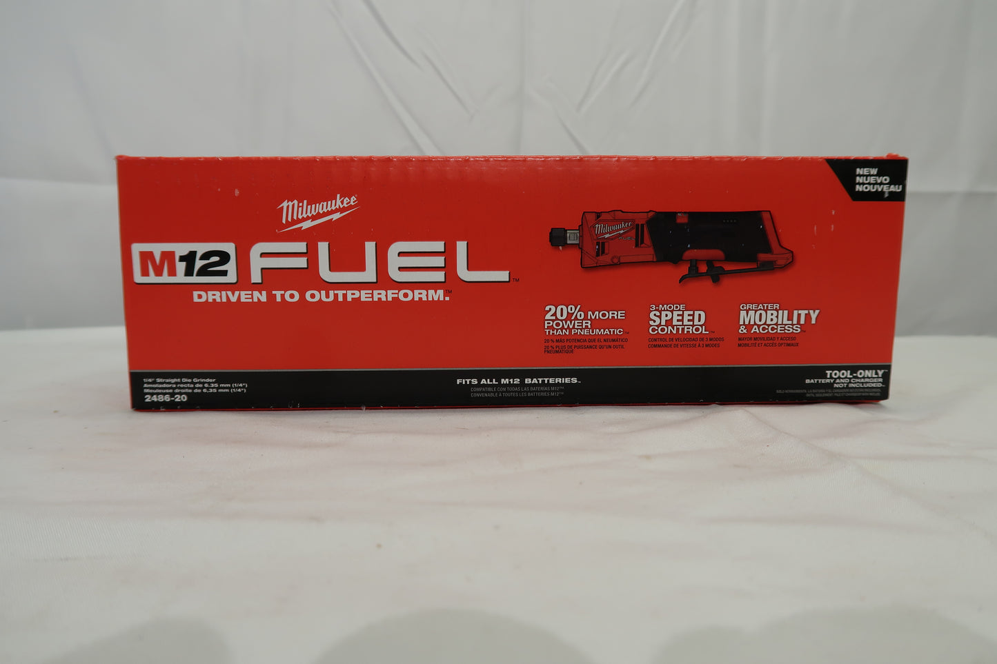 Milwaukee M12 2486-20 1/4" Straight Die Grinder