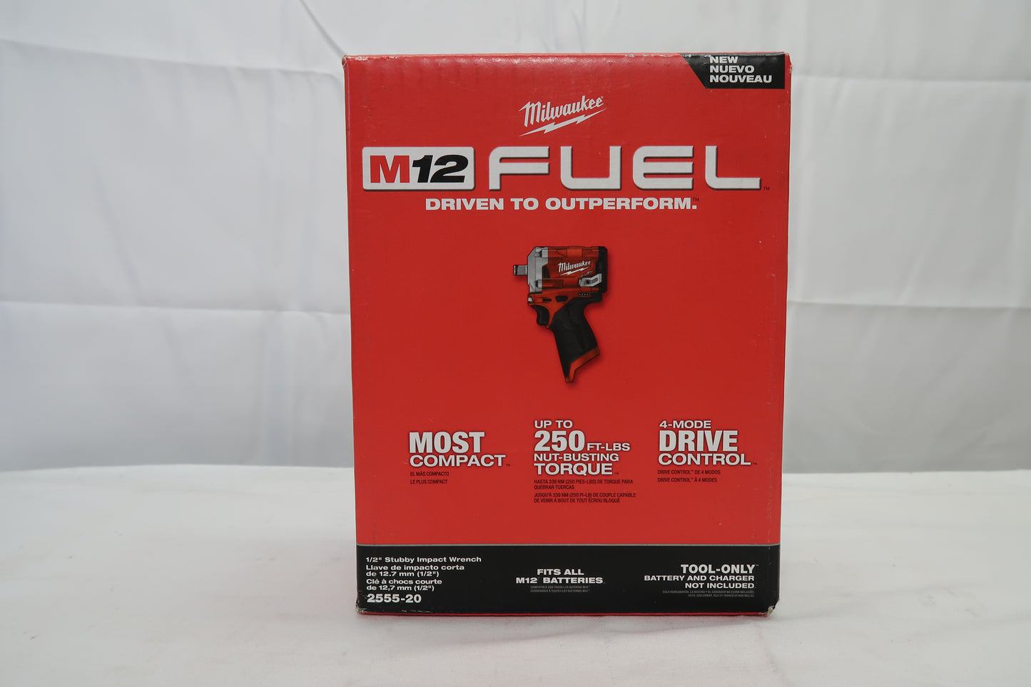 Milwaukee M12 2555-20 1/2" Stubby Impact Wrench