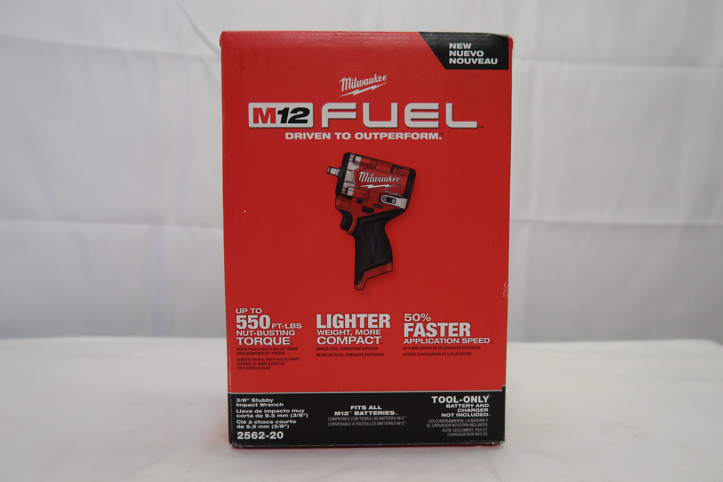 Milwaukee M12 2562-20 3/8" Stubby Impact Wrench