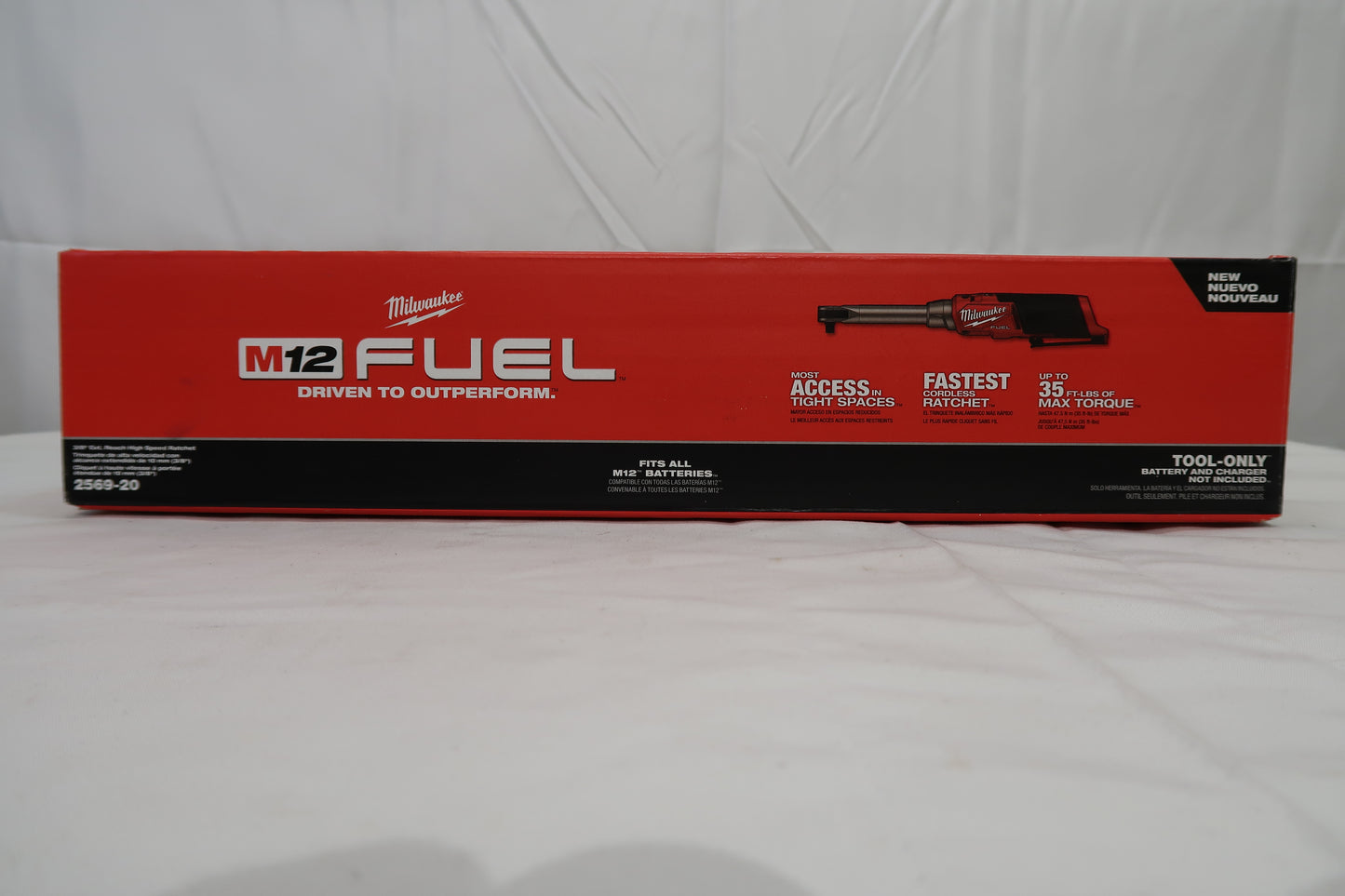 Milwaukee M12 2569-20 Extended Reach High-Speed 3/8" Ratchet