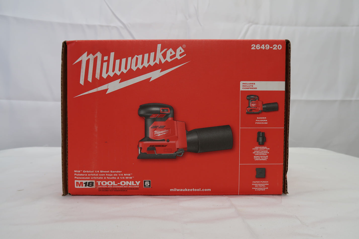 Milwaukee 2649-20 M18 Orbital 1/4 Sheet Sander (Tool Only)