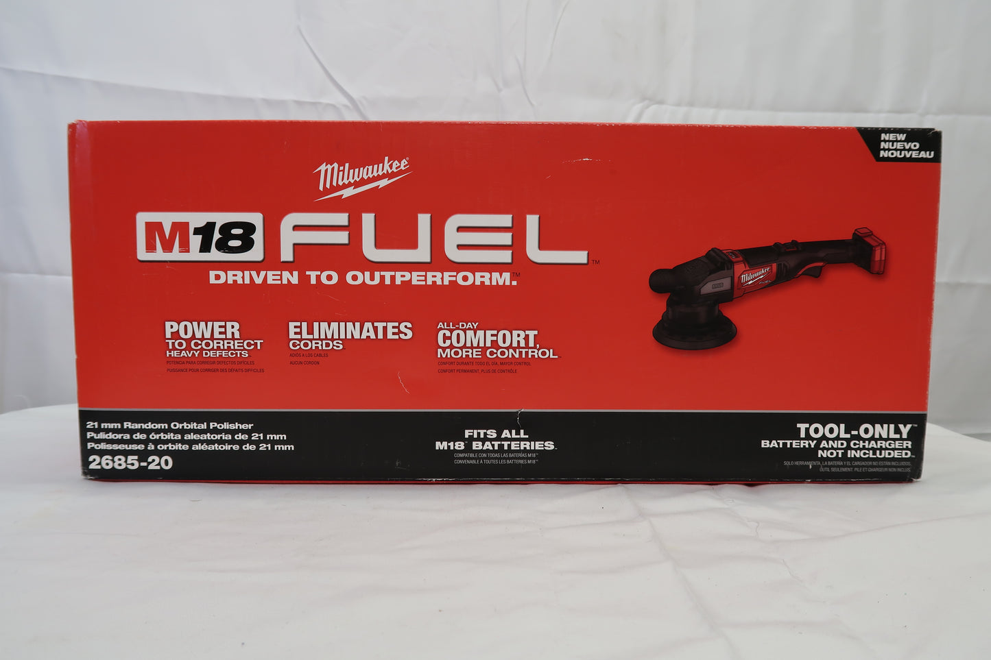 Milwaukee 2685-20 M18 Fuel 21mm Random Orbital Polisher (Tool Only)