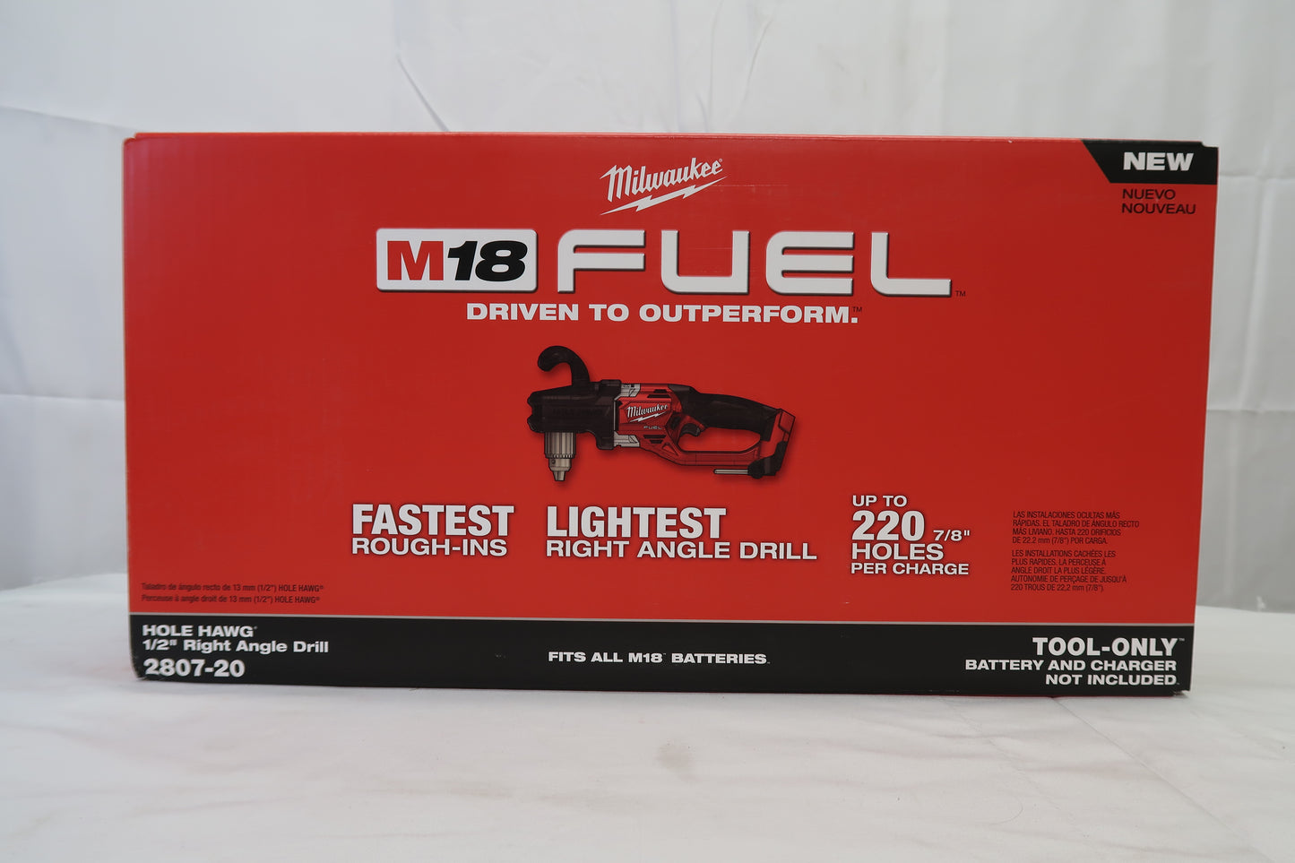 Milwaukee 2807-20 M18 FUEL Hole HAWG 1/2" Right Angle Drill