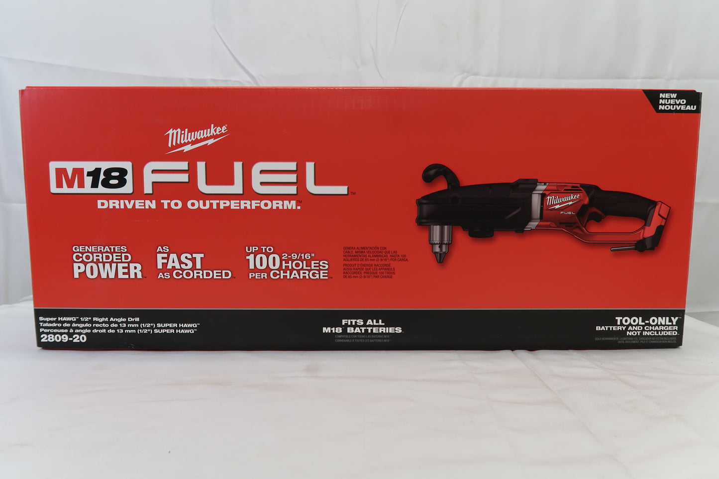 Milwaukee 2809-20 M18 FUEL Super HAWG 1/2" Right Angle Drill