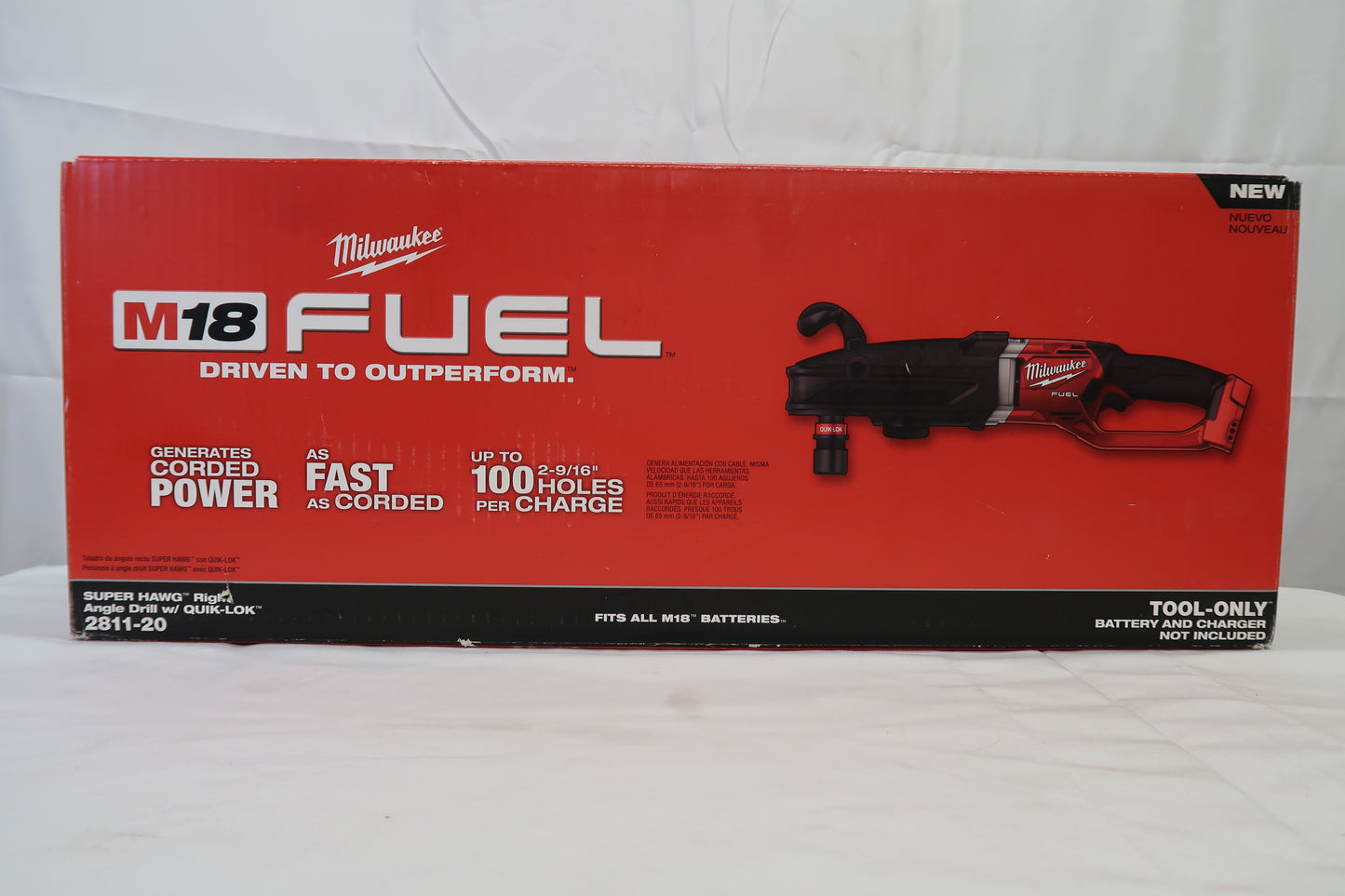 Milwaukee 2811-20 M18 FUEL Super HAWG QUIK-LOK Right Angle Drill