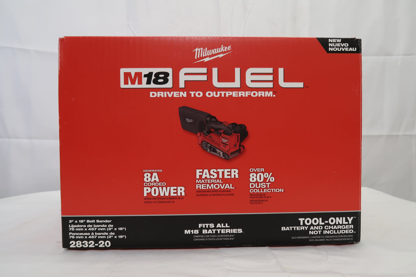 Milwaukee 2832-20 M18 Fuel 3"x18" Belt Sander (Tool Only)