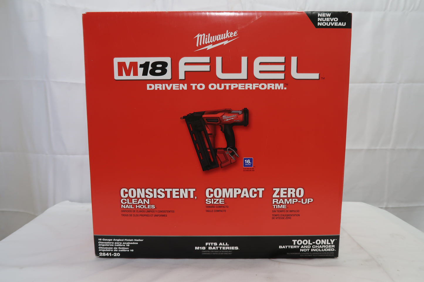 Milwaukee 2841-20 M18 FUEL 16 Gauge Angled Finish Nailer