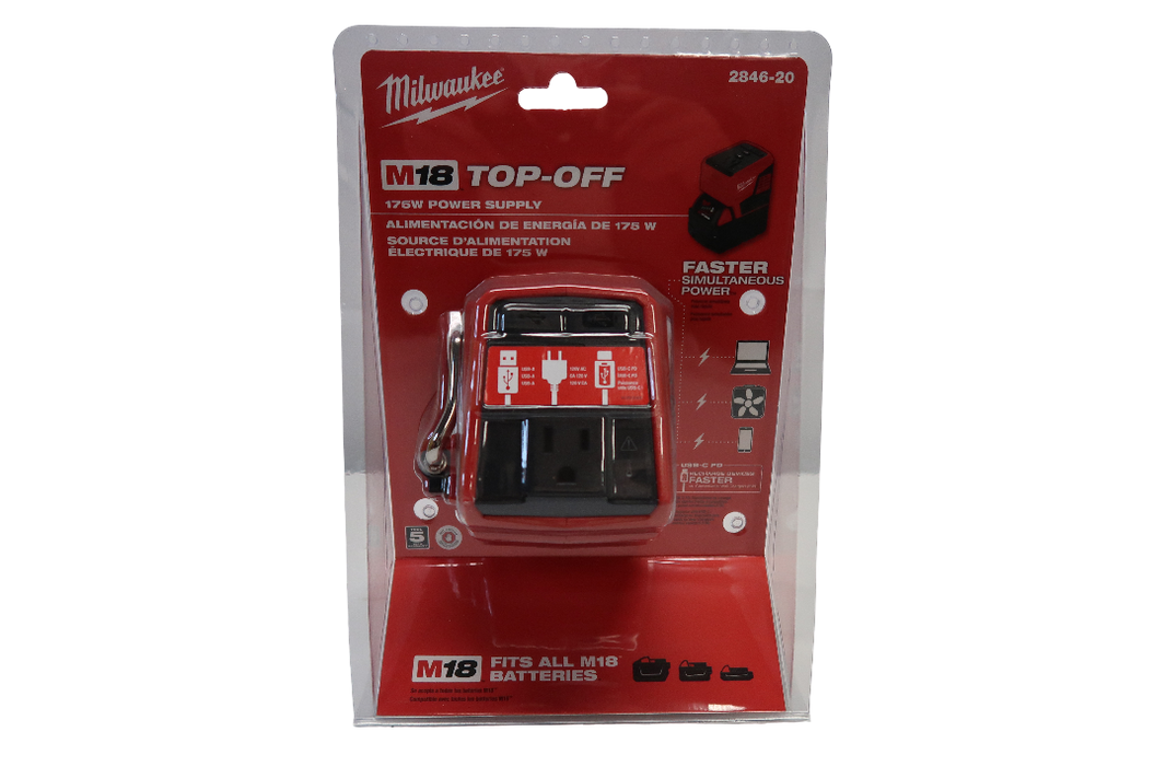 Milwaukee 2846-20 175w TOPOFF Power Supply