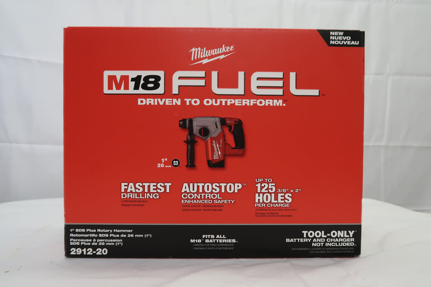 Milwaukee 2912-20 M18 Fuel 1" Rotary Hammer (Tool Only)