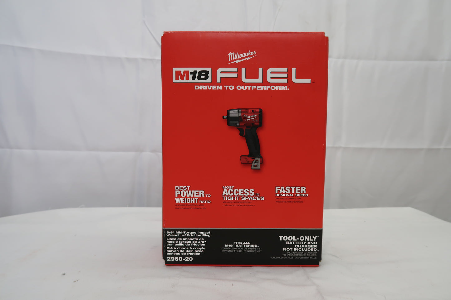 Milwaukee 2960-20 M18 Fuel 3/8" Mid-Torque Impact Wrench (Tool Only)
