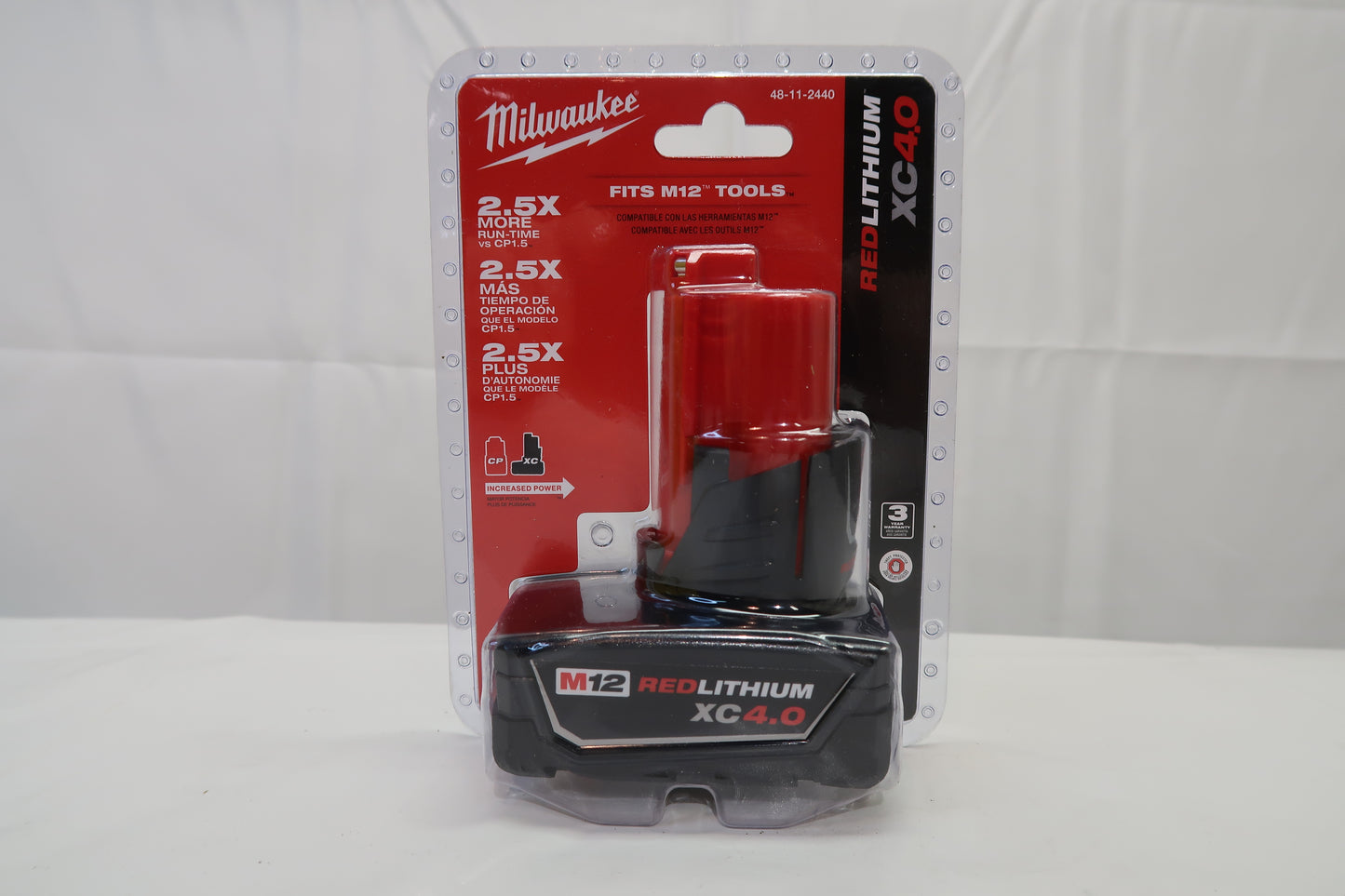 Milwaukee 48-11-2440 M12 XC4.0 Battery
