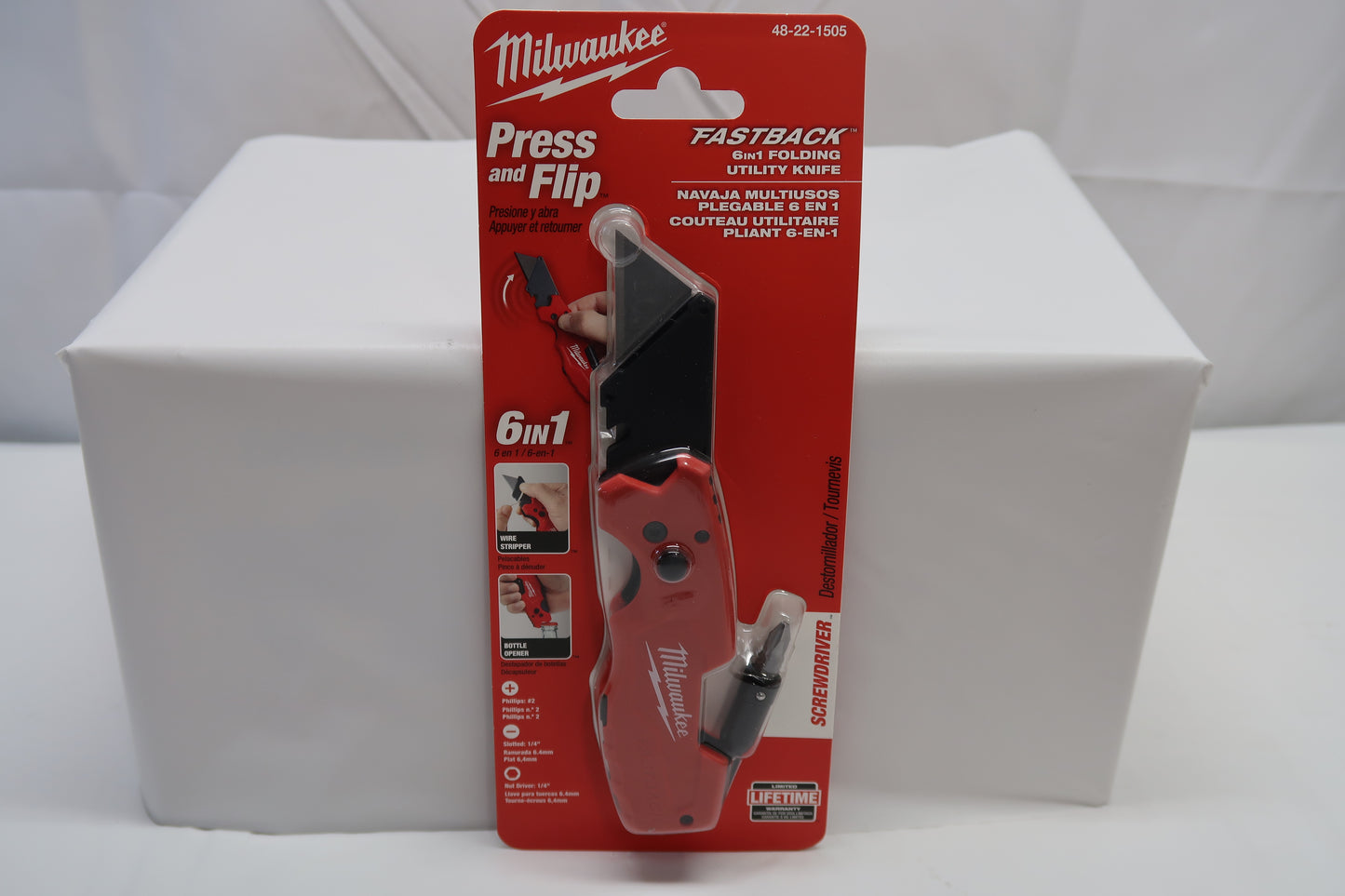 Milwaukee 48-22-1505 FASTBACK 6 in 1 Folding Utility Knife