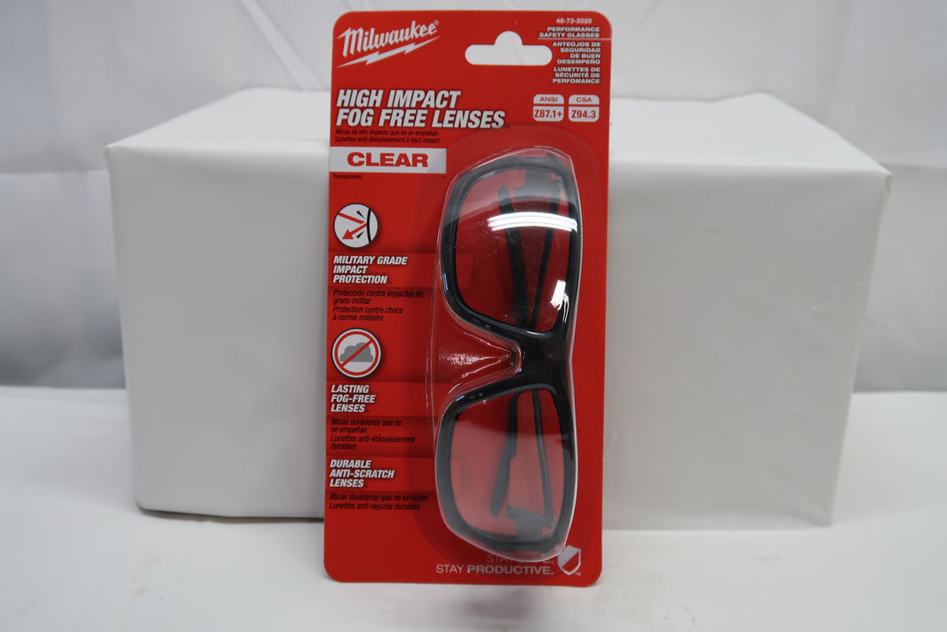 Milwaukee 48-73-2020 Clear High Performance Safety Glasses