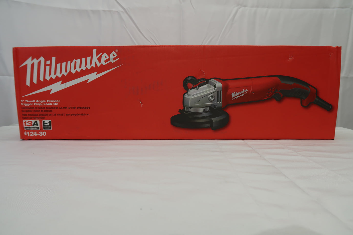 Milwaukee 6124-30 5" Trigger Grip Lock-On Grinder