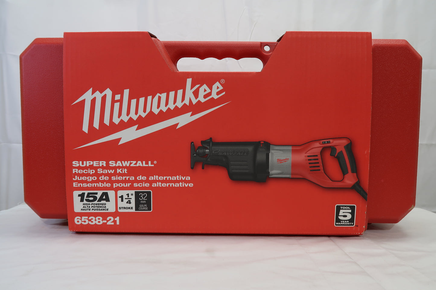 Milwaukee 6538-21 SUPER SAWZALL Corded Reciprocating Saw Kit