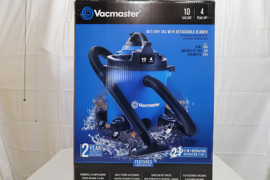 Vacmaster VBVA1010PF 10 Gallon Wet/Dry Shop Vac