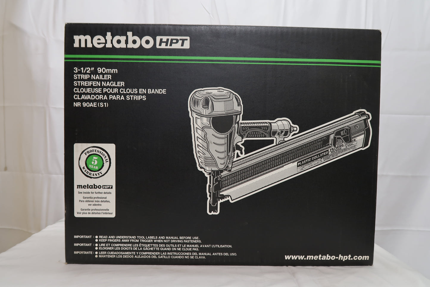 Metabo HPT NR90AE(S1) Pneumatic Framing Nailer (21 Degree)