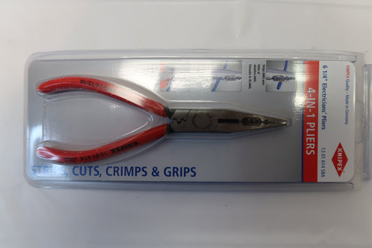 Knipex 13 01 614 SBA 4-in-1 Electricians' Pliers (6-1/4")