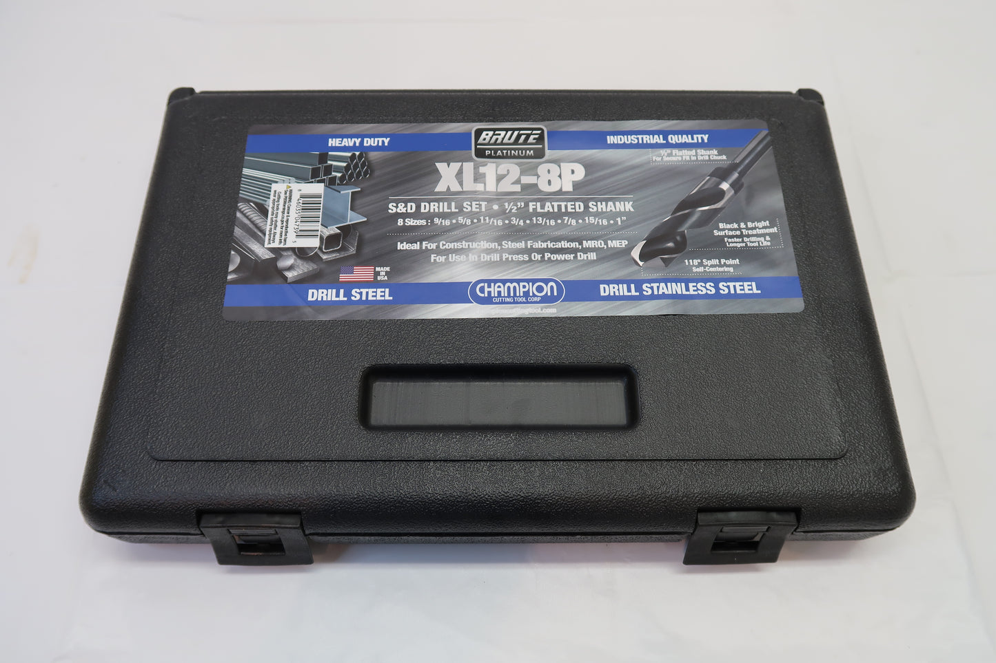Champion XL12-8P 8 Piece Metal Cutting Drill Bit Set