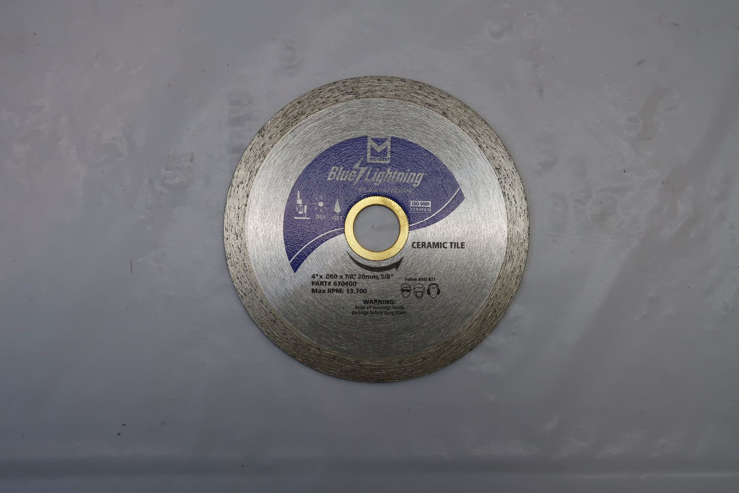 Mercer 670400 4" Ceramic Tile Diamond Blade