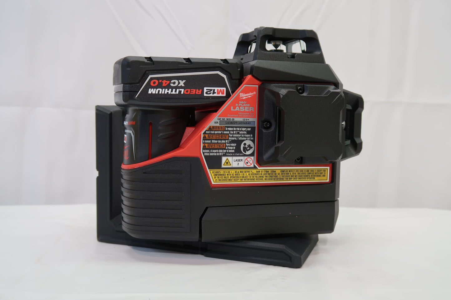 Milwaukee 3632-21 M12 Green 360° 3-Plane Laser Kit