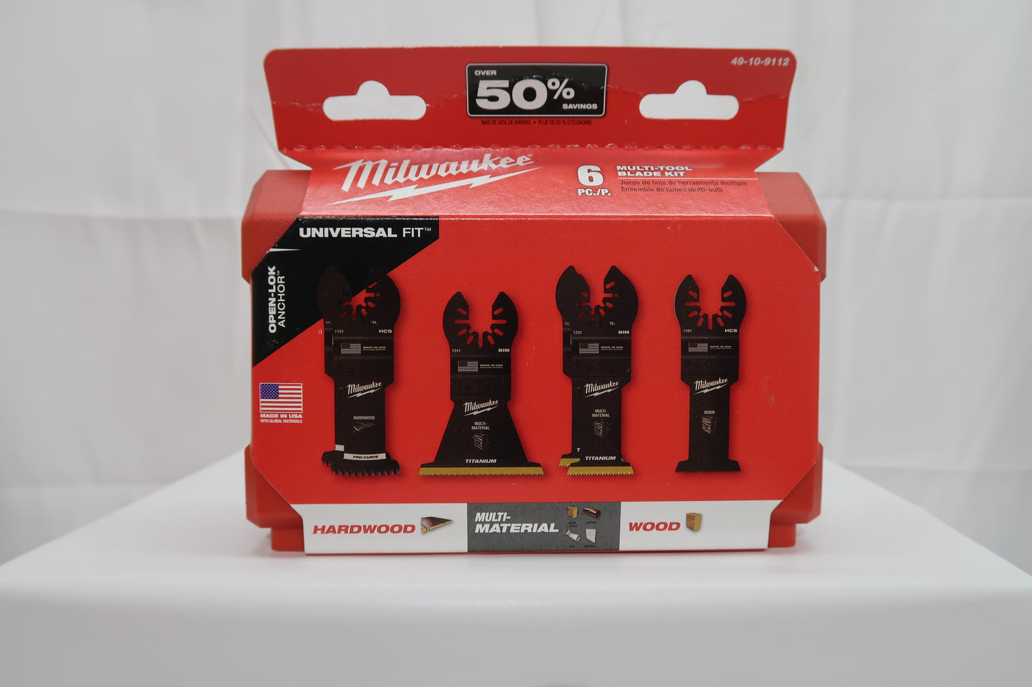 Milwaukee 49-10-9112 6 Piece Multi-Tool Blade Kit