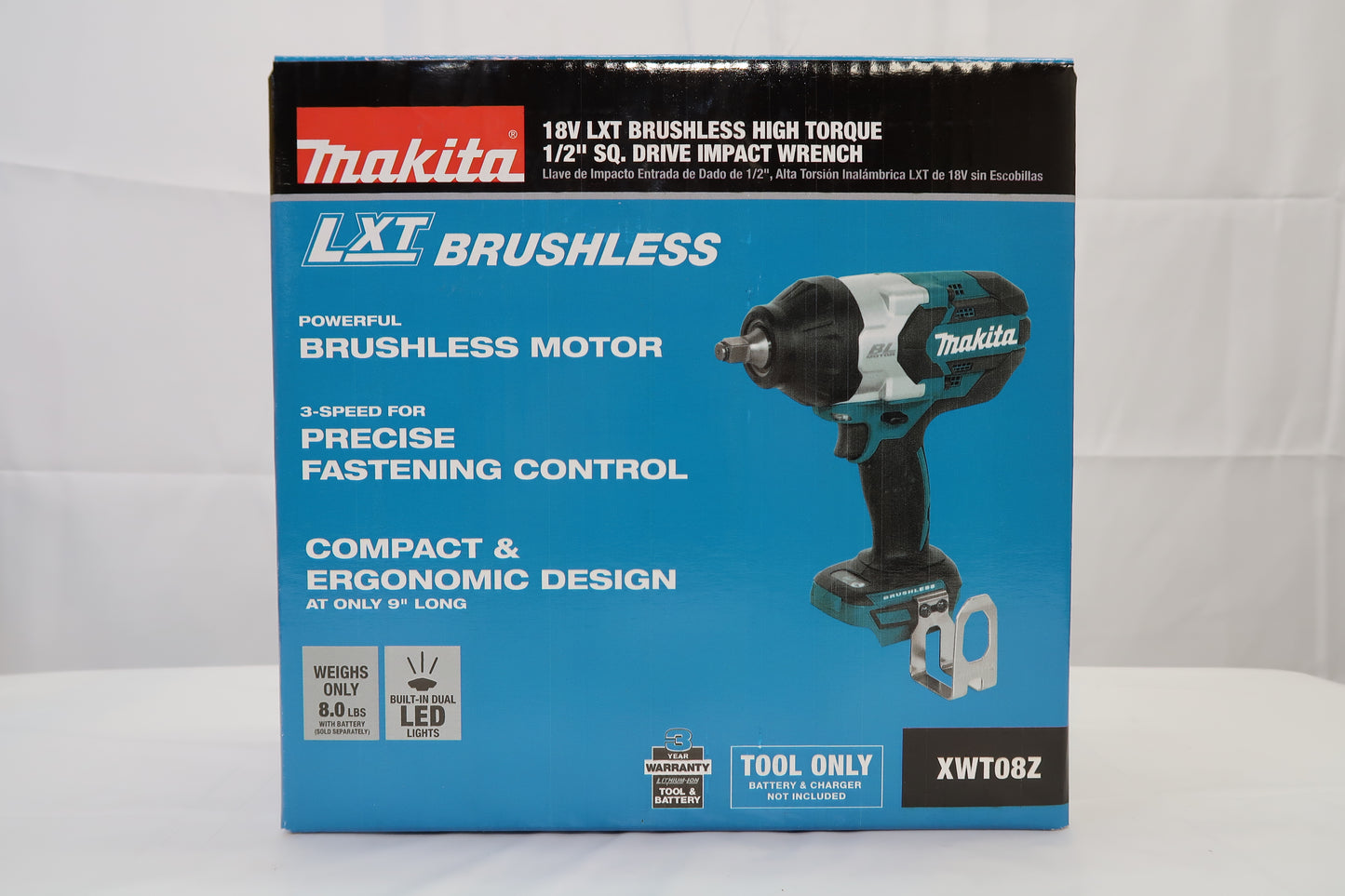 Makita XWT08Z 18v LXT Brushless High Torque 1/2" Impact Wrench (Tool Only)