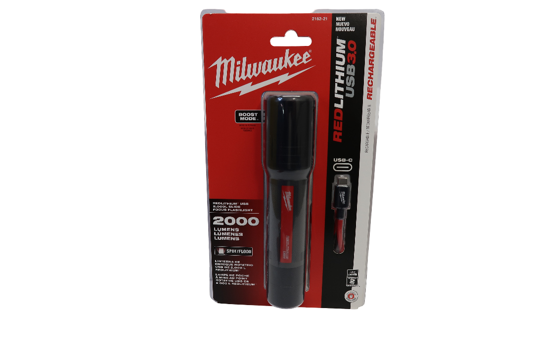 Milwaukee 2162-21 2000 Lumen Rechargeable Flashlight