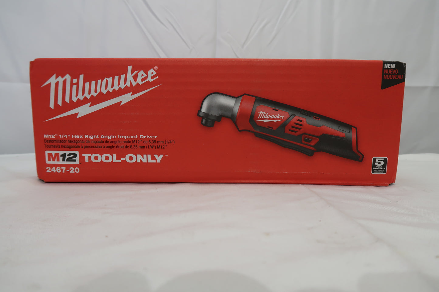 Milwaukee M12 2467-20 1/4" Hex Right Angle Impact Driver