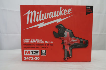 Milwaukee M12 2472-20 600 MCM Cable Cutter