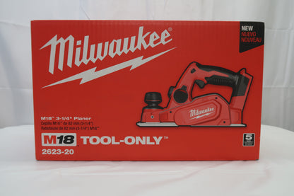 Milwaukee 2623-20 M18 3-1/4" Hand Planer