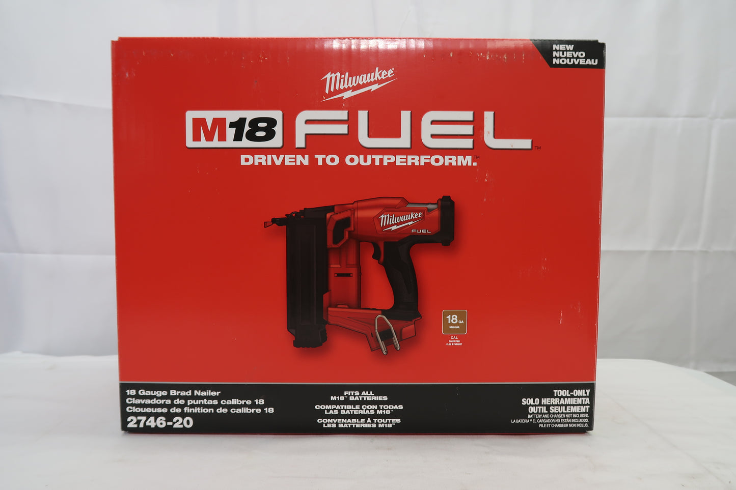 Milwaukee 2746-20 M18 FUEL 18 Gauge Brad Nailer