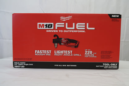 Milwaukee 2807-20 M18 FUEL Hole HAWG 1/2" Right Angle Drill
