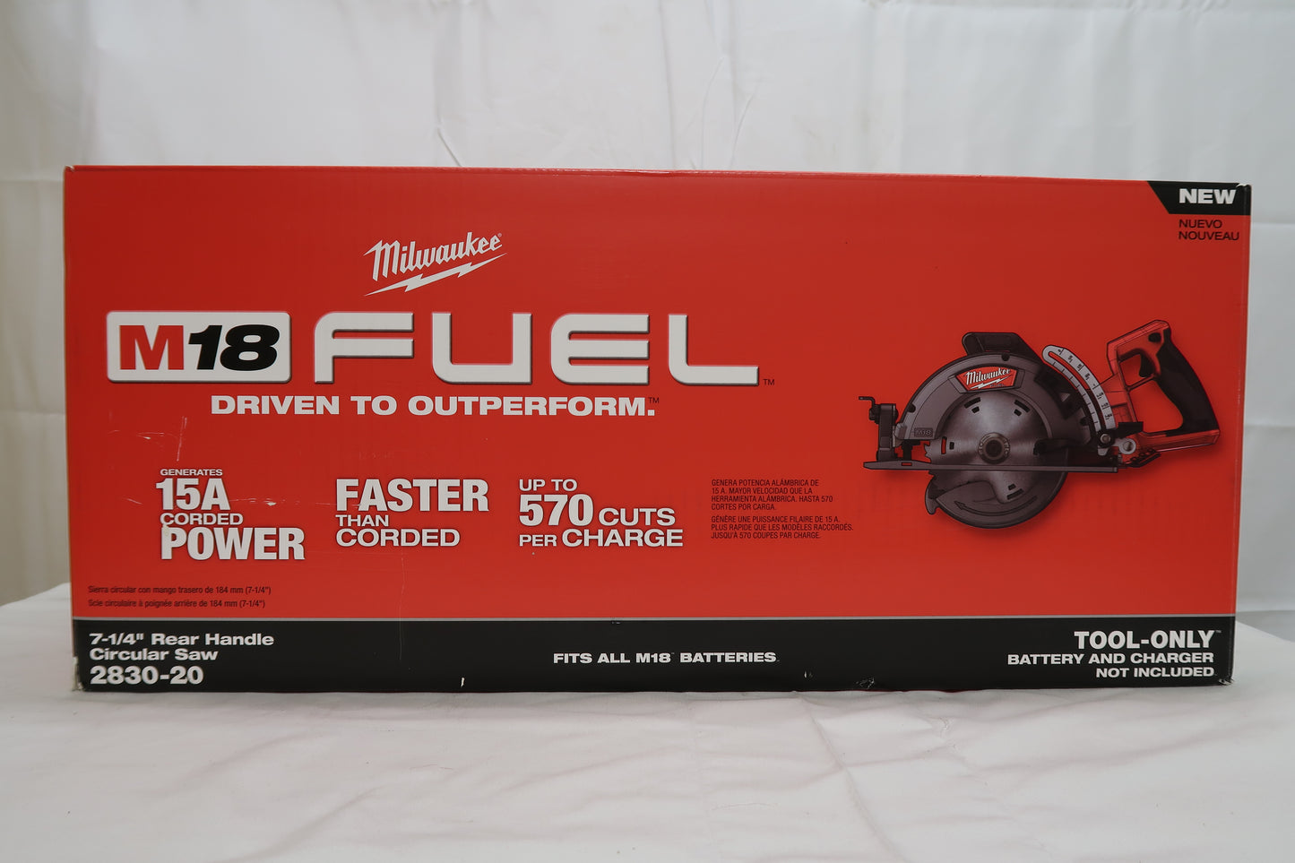 Milwaukee 2830-20 M18 FUEL  7 1/4" Rear Handle Circular Saw