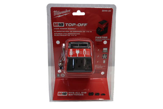 Milwaukee 2846-20 175w TOPOFF Power Supply