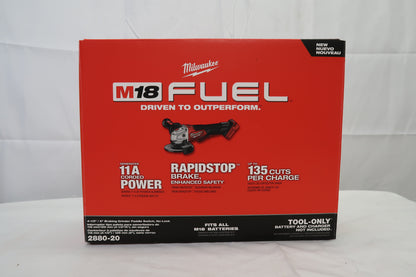 Milwaukee 2880-20 M18 Fuel 4 1/2"-5" Paddle Switch Grinder (Tool Only)