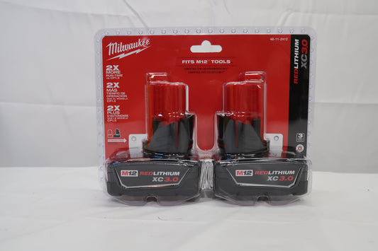 Milwaukee 48-11-2412 M12 XC3.0 Battery 2 Pack