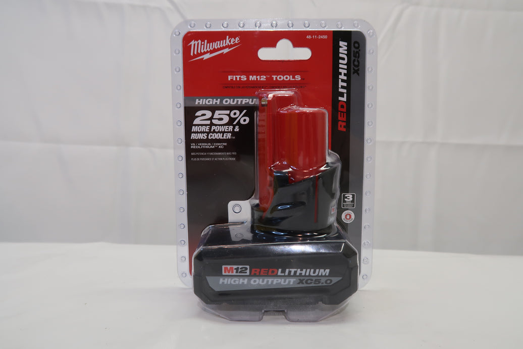 Milwaukee 48-11-2450 M12 High Output XC5.0 Battery