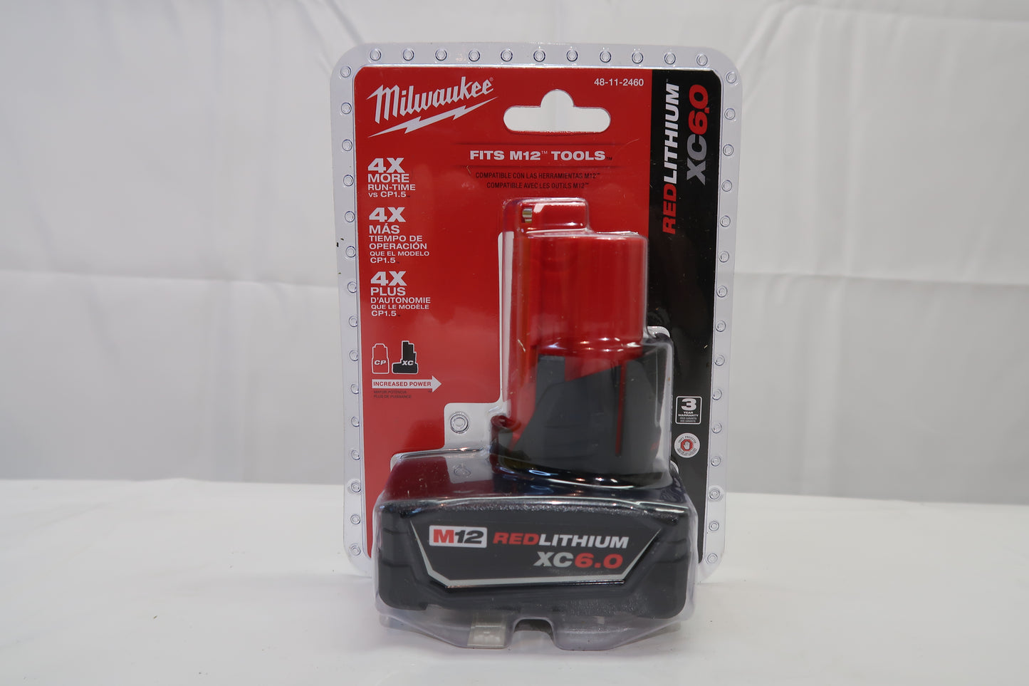 Milwaukee 48-11-2460 M12 XC6.0 Battery