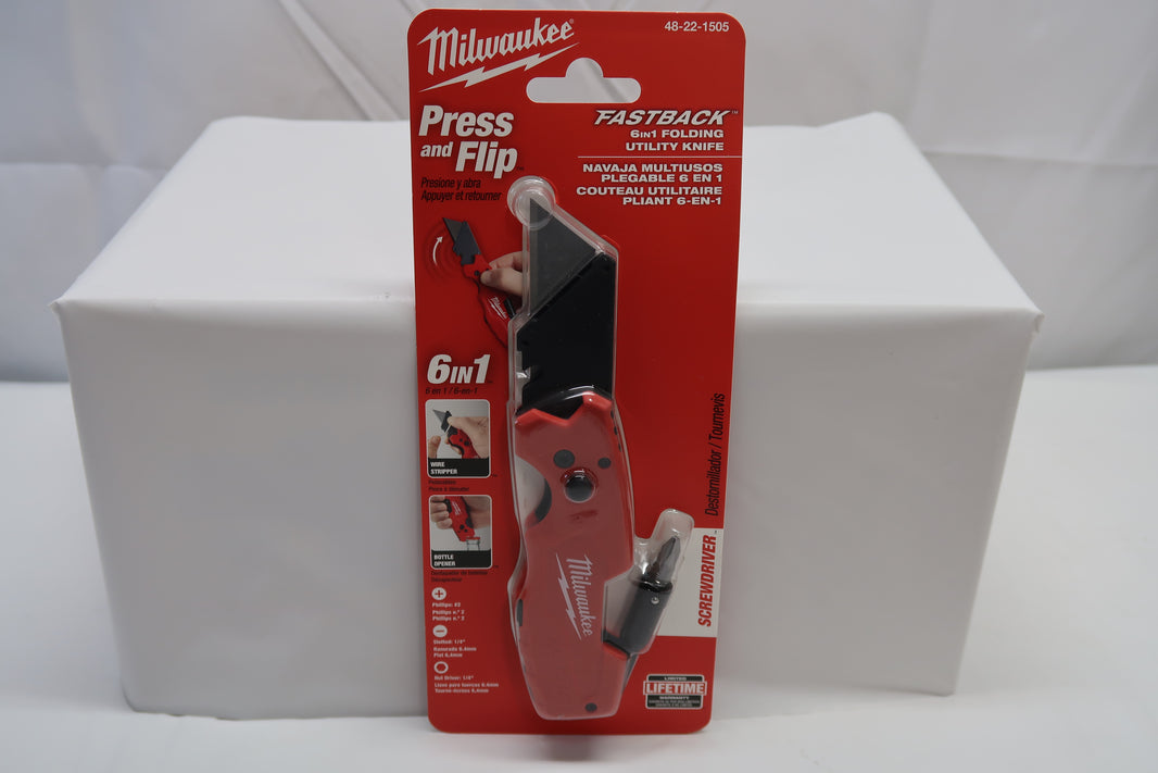 Milwaukee 48-22-1505 FASTBACK 6 in 1 Folding Utility Knife