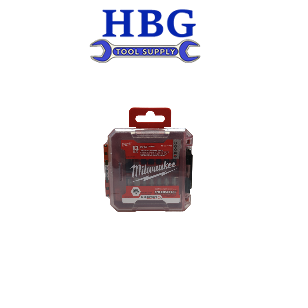 Milwaukee 48-32-4035 13pc Impact Driver Bit Set