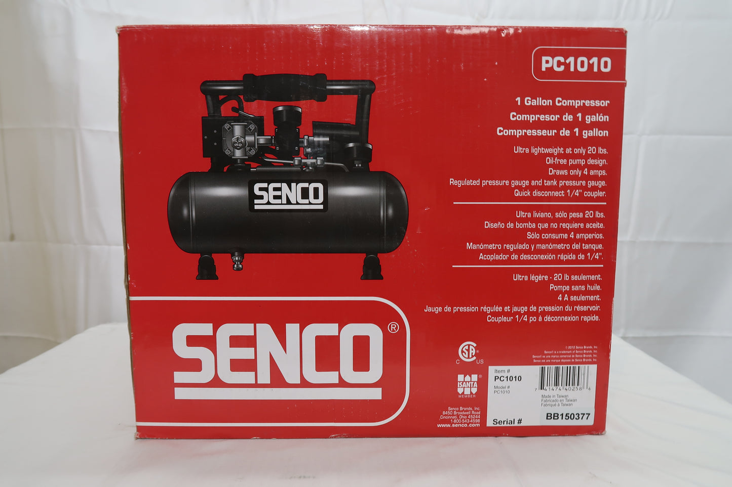 Senco PC1010 1 Gallon Compressor