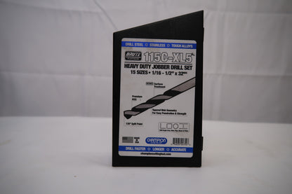 Champion 115C-XL5 15 Piece Metal Cutting Drill Bit SET