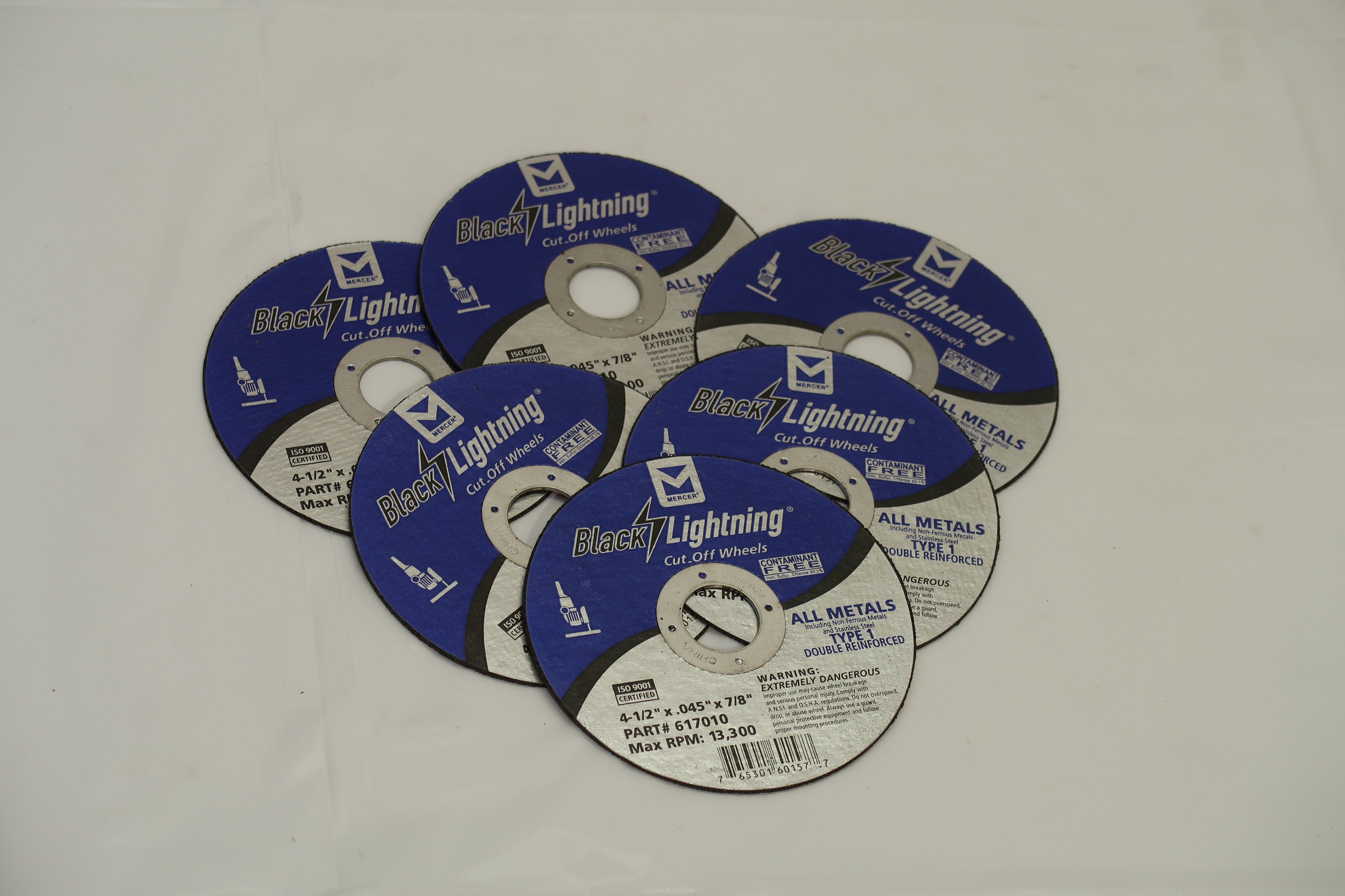 Mercer 617010 4-1/2" x .045" x 7/8" Metal Cut-Off Wheel