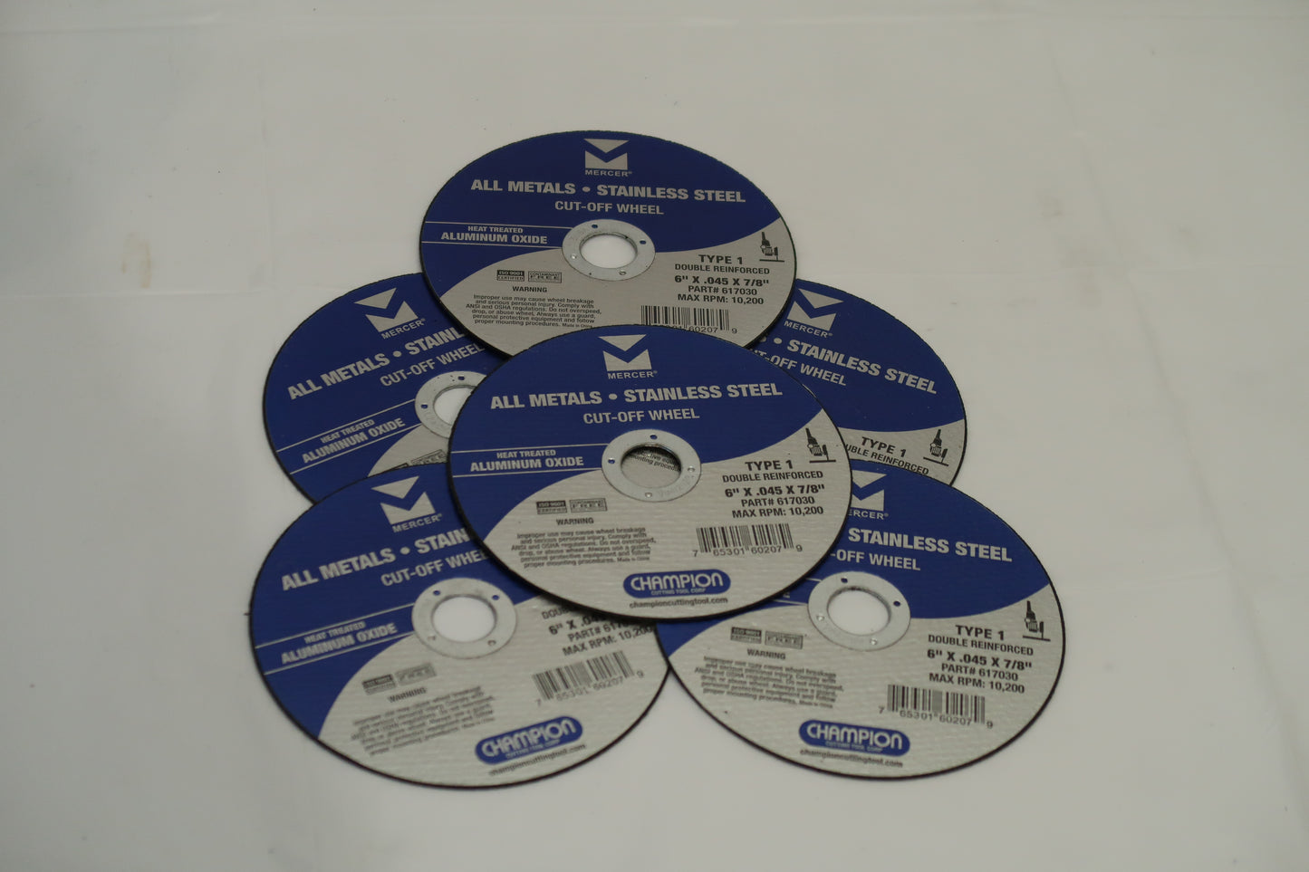 Mercer 617030 6" x 0.045" x 7/8" Metal Cut-Off Wheel