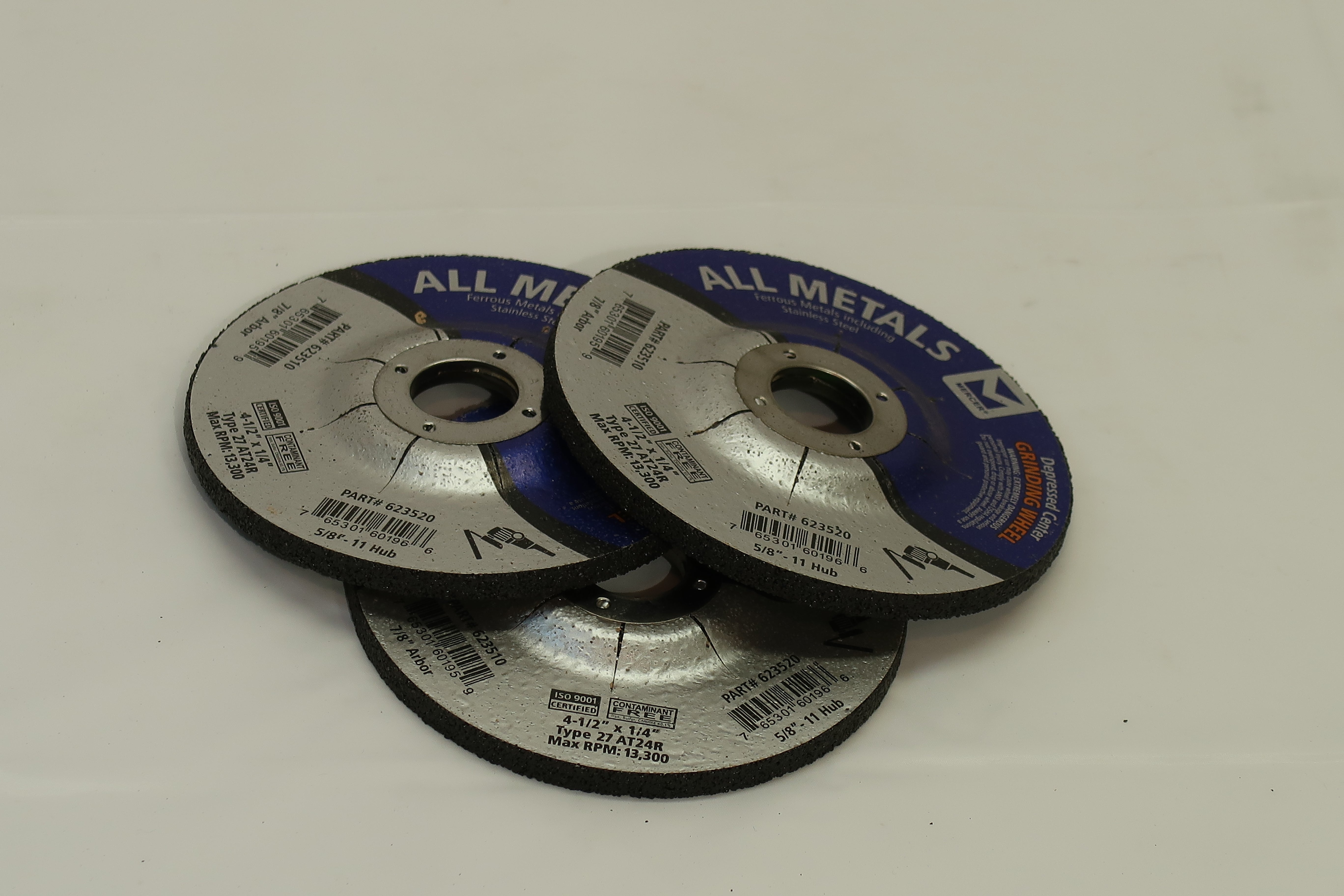 Mercer 623510 4-1/2" x 1/4" Metal Grinding Wheel