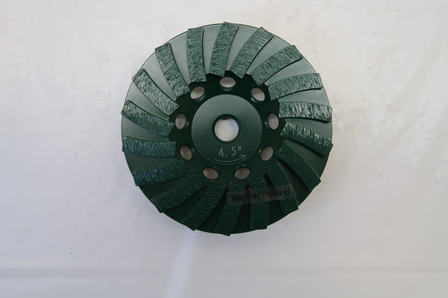 Diamond Products 94129 4-1/2" 18 Segmented "Utility Green" Spiral Turbo Cup Wheel