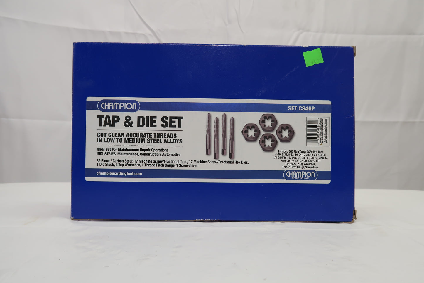 Champion CS40P Tap & Die Set